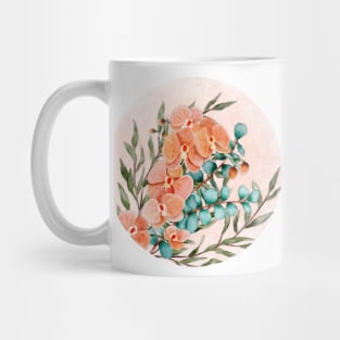 Watercolor orchids arrangment Mug